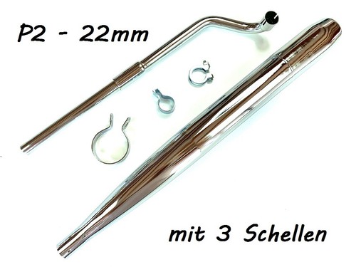 Set auspuff krümmer p2 - set,